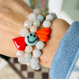 Rose Quartz You Rock My Heart Stretch Bracelet