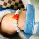 Aquamarine You Rock My Heart Stretch Bracelet