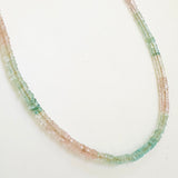 Natural AAA Aquamarine and Morganite Necklace