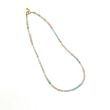 Natural AAA Aquamarine and Morganite Necklace