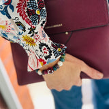 Tourmaline Autumn Smiley Stretch Bracelet