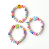Opal Candy POP Green Heart Stretchy Bracelet