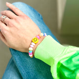 Opal Candy POP Smiley Stretchy Bracelet