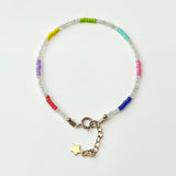 Teeny Rainbow Stripe Aquamarine bracelet