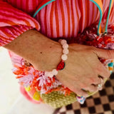 Watermelon Rose Quartz Stretch Bracelet