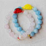 Lemon Aquamarine Stretch Bracelet