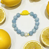 Lemon Aquamarine Stretch Bracelet