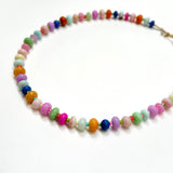 Brights and Stripes Natural Opal Necklace