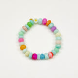 Duck-egg Candy Opal Stretchy Bracelet
