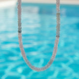 Natural AAA Aquamarine and Morganite Necklace
