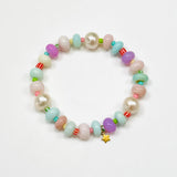 Lights and Stripes Opal Stretchy Bracelet