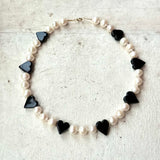 Coco Hearts Pearl Necklace