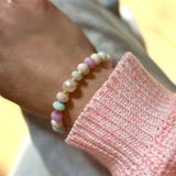 Lights and Stripes Opal Stretchy Bracelet
