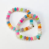 Summer Rainbow Jade Stretch Bracelet