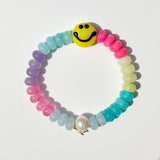 Summer Brights Rainbow Jade Stretch Bracelet